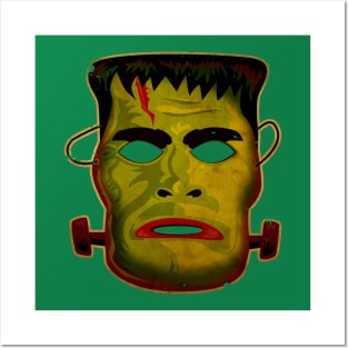 Frankenstein Vintage Monster Mask Posters and Art